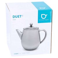 Bredemeijer Duet Eva Theepot 1.1L Glanzend/Zilver