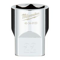 Milwaukee Accessoires 1/2" Dop Metrisch - 22 mm - 4932480020