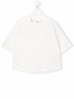 Palm Angels Kids t-shirt à logo imprimé - Blanc