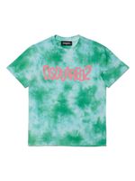 DSQUARED2 KIDS t-shirt en coton à imprimé tie dye - Vert