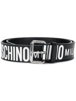 Moschino ceinture à logo imprimé - Noir