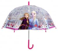 Chanos paraplu Frozen 2 meisjes 48 cm transparant/roze