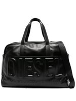 Diesel sac cabas en cuir à logo embossé - Noir - thumbnail