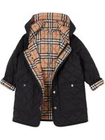 Burberry Kids veste matelassée à capuche - Noir