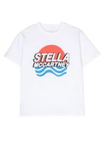 Stella McCartney Kids t-shirt en coton à logo imprimé - Blanc