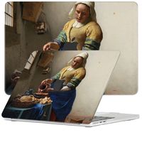 Lunso MacBook Air 15 inch M2/M3 (2023-2024) cover hoes - case - Vermeer Melkmeisje - thumbnail