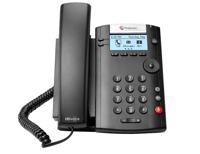 POLY VVX 201 IP telefoon Zwart Handset met snoer LCD 2 regels