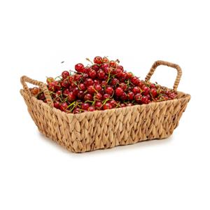 Kinvara Fruitschaal/fruitmand Rattan - gevlochten riet - 40 x 28 x 9 cm - naturel - rechthoek