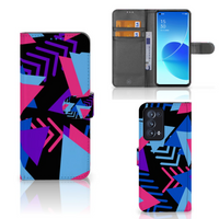 OPPO Reno 6 Pro Plus 5G Book Case Funky Triangle - thumbnail