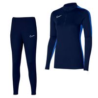 Nike Dri-FIT Academy 23 Trainingspak Dames Donkerblauw Blauw Wit - thumbnail