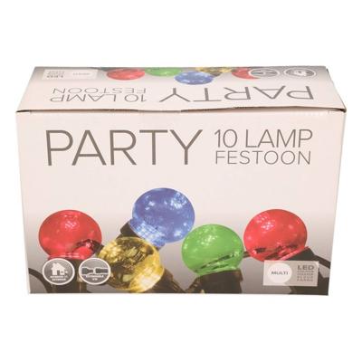 Festoon buiten lichtsnoer 5 meter met gekleurde LED lampjes - Lichtsnoer voor buiten Festoon buiten lichtsnoer 5 meter met gekleurde LED lampjes - Lichtsnoer voor buiten