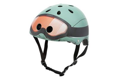 Mini Hornit Lids Fietshelm voor Kinderen - met LED achterlicht - Military (M)