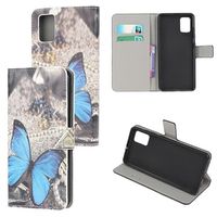 Style Series Samsung Galaxy A02s Wallet Case - Blauwe vlinder - thumbnail