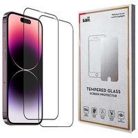 iPhone 15 Saii 3D Premium Glazen Screenprotector - 2 St. - thumbnail