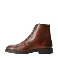 Mango Man leren veterboots cognac