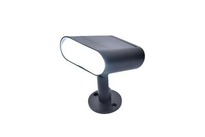 Lutec GINBO 6938405330 Wandlamp op zonne-energie met bewegingsmelder LED 7 W Warmwit tot koudwit Zwart