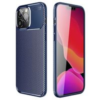 Beetle Carbon Fiber iPhone 14 Pro Max Case - Blauw - thumbnail