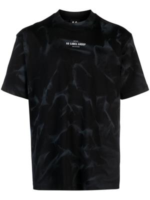 44 LABEL GROUP T-shirt met logoprint - Zwart