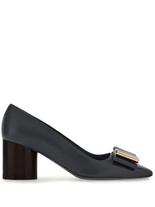 Ferragamo escarpins en cuir à détail de nœud 60 mm - Noir