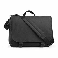 BagBase Twee toon Digitaalgewatteerd Boodschapper - Messenger werklaptop tas - Anthracite