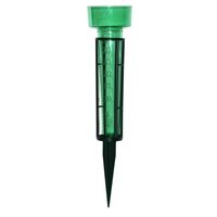 Kunststof regenhouder / regenmeter met grondpen groen 38 cm   - - thumbnail