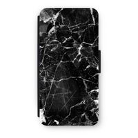 Zwart Marmer 2: iPhone 7 Flip Hoesje