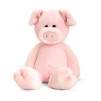 Pluche knuffel dier varken 18 cm   -