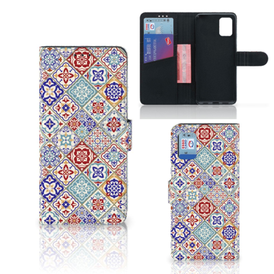 Samsung Galaxy A31 Bookcase Tiles Color