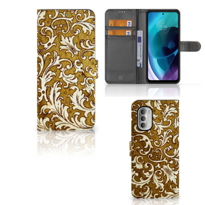 Wallet Case Motorola Moto G51 5G Barok Goud