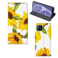 Smart Cover voor OPPO A73 5G Zonnebloemen - thumbnail