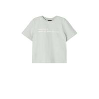 LMTD T-shirt Dunny van biologisch katoen lichtgrijs/wit