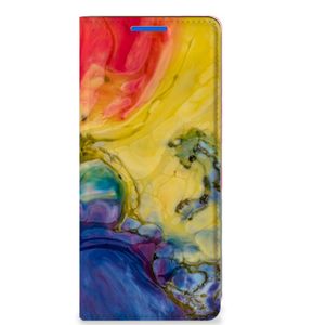 Bookcase OPPO Reno 6 Pro Plus 5G Watercolor Dark