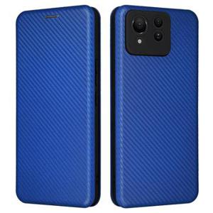 Asus Zenfone 11 Ultra Flip Hoesje - Koolstofvezel - Blauw