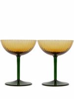 La DoubleJ lot de deux verres à champagne - Jaune