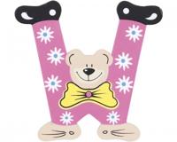 Playshoes letter W beer hout 10 cm