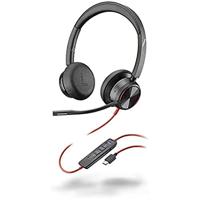 POLY Blackwire 8225 Headset Bedraad Hoofdband Kantoor/callcenter USB Type-C Zwart