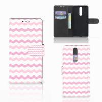 Nokia 8 Telefoon Hoesje Waves Roze