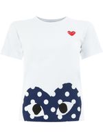 Comme Des Garçons Play t-shirt à logo imprimé - Blanc