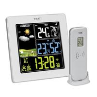 TFA Dostmann Sun2 35.1174 Digitaal draadloos weerstation met buitensensor, voor binnen- en buitentemperatuur, groot kleurendisplay, met woonklimaat, incl. radioklok met datum, hygrometer, met