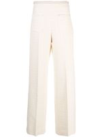 SANDRO embellished tweed trousers - Tons neutres