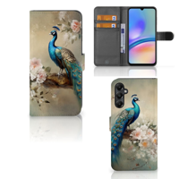 Telefoonhoesje met Pasjes voor Samsung Galaxy A05s Vintage Pauwen