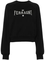 Chiara Ferragni sweat en coton à logo brodé - Noir