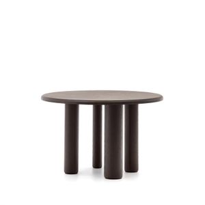 Kave Home Ronde Eettafel Mailen 120cm - Donkerbruin