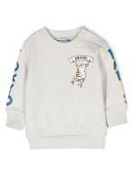 Kenzo Kids sweat en coton à logo imprimé - Gris