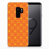 Samsung Galaxy S9 Plus TPU bumper Batik Oranje - thumbnail