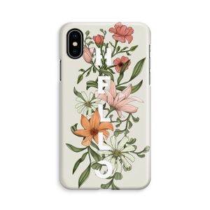 Hello bloemen: iPhone X Volledig Geprint Hoesje