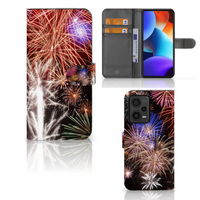 Xiaomi Redmi Note 12 Pro Plus Wallet Case met Pasjes Vuurwerk