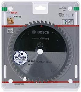 Bosch Accessories Bosch 2608837701 Hardmetaal-cirkelzaagblad 184 x 16 mm Aantal tanden: 48 1 stuk(s)