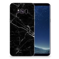 Samsung Galaxy S8 Plus TPU Siliconen Hoesje Marmer Zwart - Origineel Cadeau Vader - thumbnail