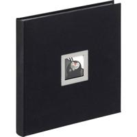 walther+ design Walther FA-217-B Fotoalbum (b x h) 30 cm x 30 cm Zwart 50 bladzijden